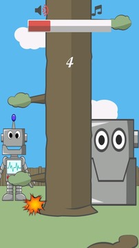 Timber Robot游戏截图2