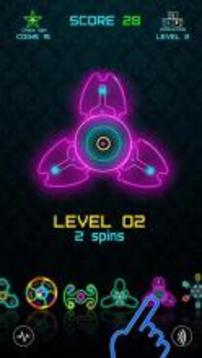Fidget Spinner- Neon vs Lava spinning游戏截图2