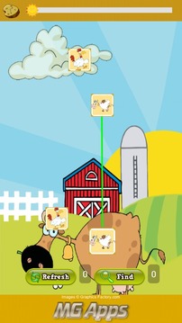 Cute Farm Animals Match游戏截图4