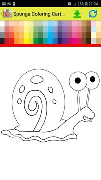 Sponge Coloring Cartoon Book游戏截图1