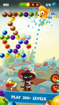 Fruity Cat - bubble shooter游戏截图1