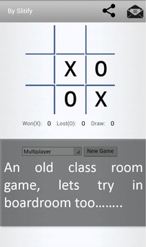 Slitify 0-X (TIc Tac Toe)游戏截图1