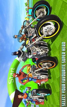 Superheroes Bike Racing Downhill游戏截图4