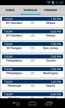 NHL Scores & Schedules游戏截图2