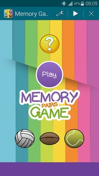 Sports 1, Memory Game (Pairs)游戏截图1