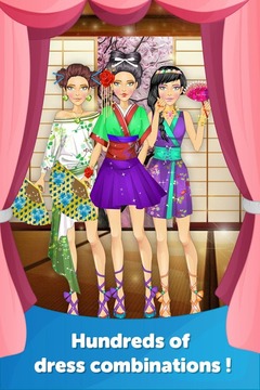 Japanese Dress Up Makeover游戏截图2