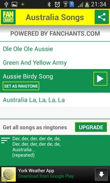 Australia Football Ringtones游戏截图3