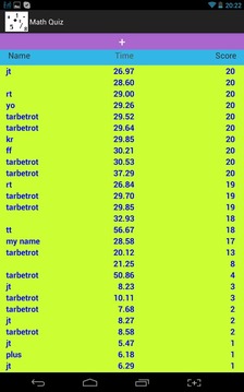 Math Quiz for Tablets游戏截图5