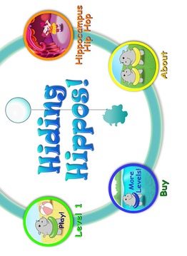 Hiding Hippos Memory Game Free游戏截图4