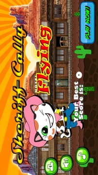 Sheriff Cally Flying Jump游戏截图1