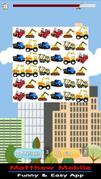 Construction car match game游戏截图2