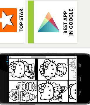 Colouring Pages : Seni Mewarnai Hello Kitty游戏截图2