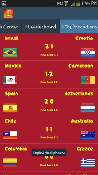 wi-tribe WorldCup Predictor游戏截图5