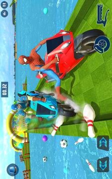 Superheroes Bike Racing Downhill游戏截图2