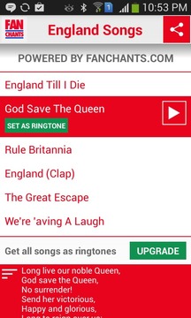 England World Cup Ringtones游戏截图5