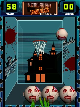 Basketball Free Throw: Zombie游戏截图5