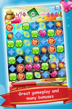 Gems And Jewels Match 3游戏截图3