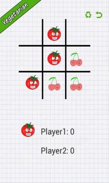 Vegetarian Tic Tac Toe Free游戏截图3