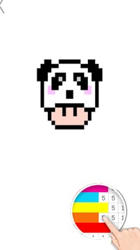 Pixel Art number coloring : pixelpanda coloring游戏截图3