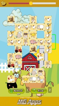 Cute Farm Animals Match游戏截图3