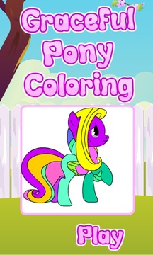 Coloring Graceful Pony游戏截图1