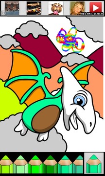 Coloring Board Dinosaurus HD游戏截图4