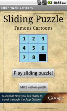 Sliding Puzzle: Cartoons游戏截图1