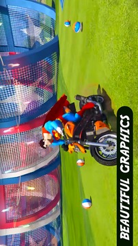 Ultimate Superhero Motobike Stunts Racing 2018游戏截图1