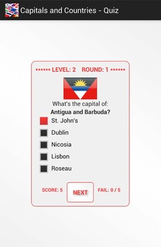 Capitals and Countries - Quiz游戏截图2