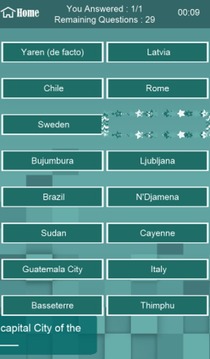 Brain Trivia Country Capitals游戏截图3