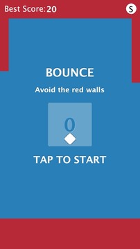 Dot Bounce avoid the red walls游戏截图1
