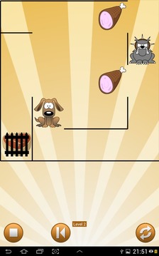 Bulldog find bones Maze puzzle游戏截图2