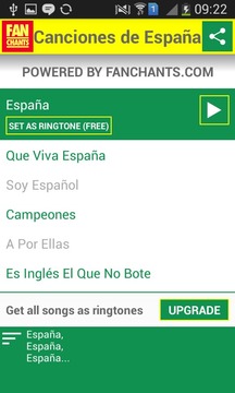 España - Canciones del Mundial游戏截图2