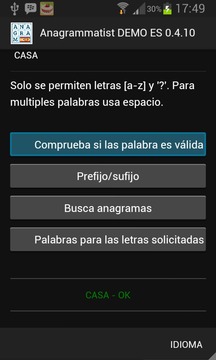 Anagrammatist DEMO ES游戏截图3