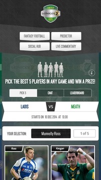 Leinster GAA Fantasy Game游戏截图3