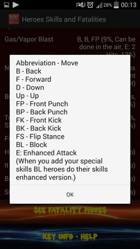 Moves for Mortal Kombat游戏截图3