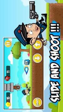 Mr Shooter Bean The Policeman Adventure Game 2018游戏截图4