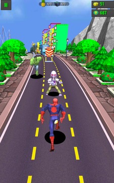 Subway Spider-Run Adventure World游戏截图3