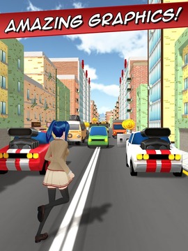 Sakura Kawaii Girl Anime Run游戏截图2