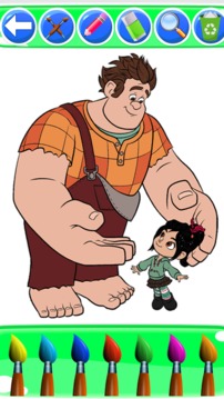 coloring wreck it ralph for fans游戏截图5