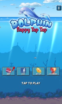 Dolphin Flappy Tap Fish游戏截图1