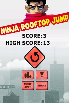 Ninja Rooftop Jump游戏截图5