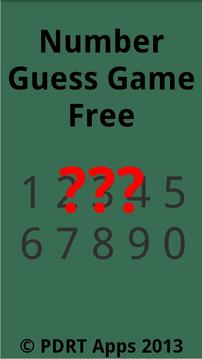 Number Guess Free游戏截图1