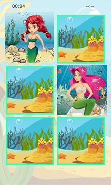 Little Mermaid Memory Puzzle游戏截图4