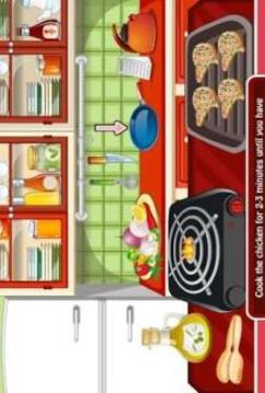 chicken fajitas cooking - cookies girls games游戏截图4