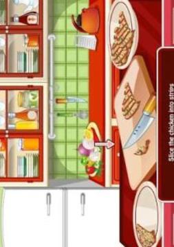 chicken fajitas cooking - cookies girls games游戏截图2