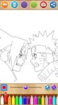 Naruto VS Sasuke Coloring Book游戏截图4