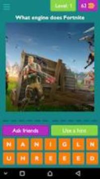 Fortnite Quiz GUESS FOR FORTNITE BATTLE ROYALE游戏截图3