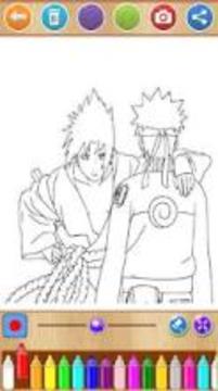 Naruto VS Sasuke Coloring Book游戏截图1