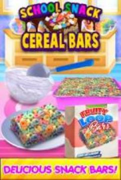 School Lunch Cereal Bars - After School Kids Snack游戏截图1